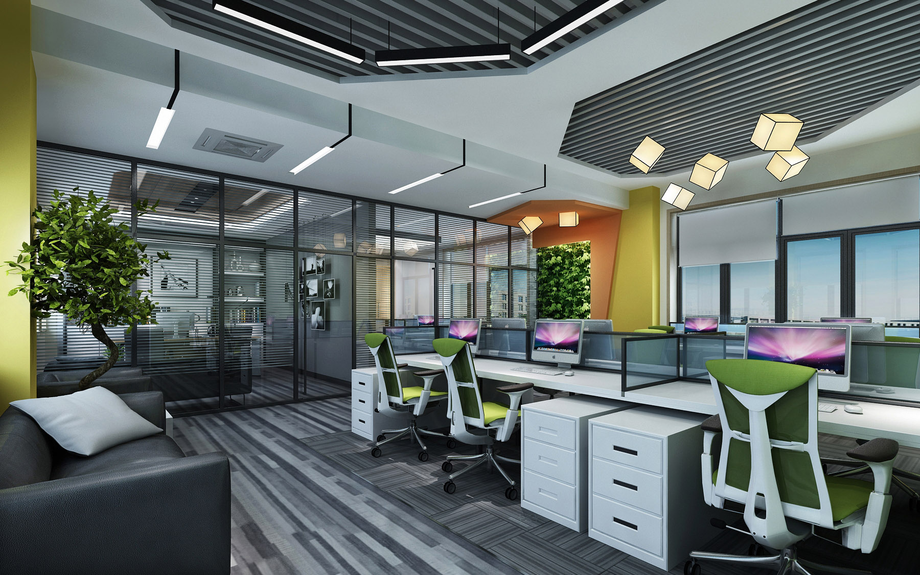 辦公室裝修色彩有多重要，聽聽卓正裝飾如何分析！